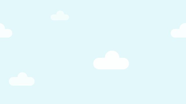 minimalist cloud motion seamless loop