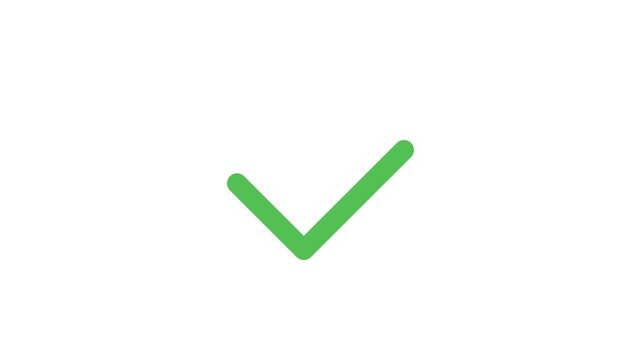 minimal checkmark line drawing animation
