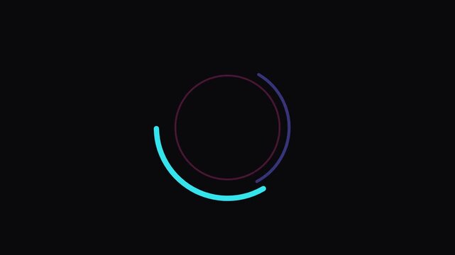 minimal circular progress stroke animation