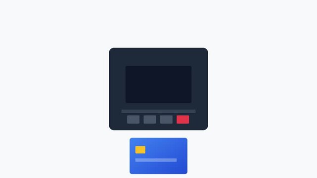credit card payment process animation