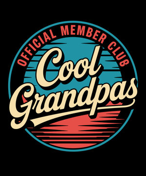 Grandpa Vintage Cool Grandpas Club Official Member