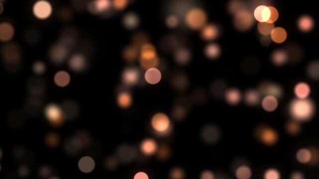golden celebration bokeh background lights animation