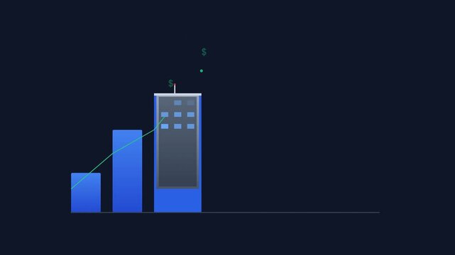 Real Estate Investment Portfolio Growth Modern Animation