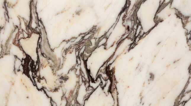Elegant calacatta marble slab with dramatic veining for interior design