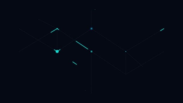 Modern Digital Synapse Brain Impulse Background Animation