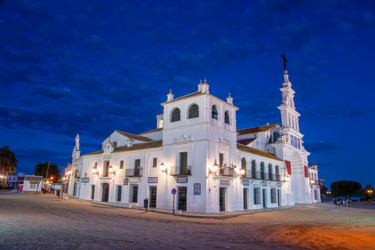 Hermitage of El Roc&iacute;o in Huelva, Spain. Pilgrimage center for the Andalusian brotherhoods.