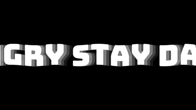 Typography displays a bold statement about maintaining a positive disposition despite difficult times.
