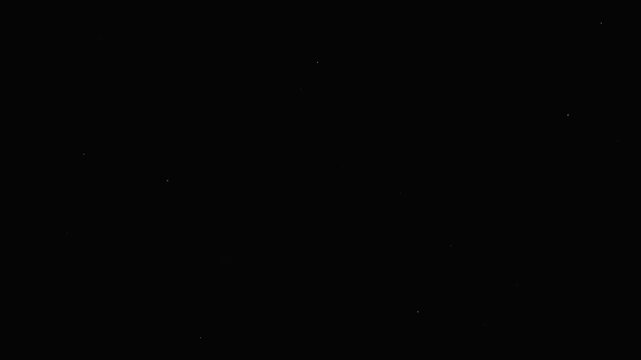 glowing golden stars falling on dark black background