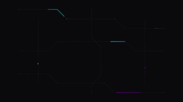 Glowing Circuit Board Pathways Modern Tech Background