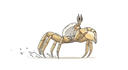 Fototapeta premium Toy Horse and Rider Figurine in Dynamic Jumping Pose Line Art Illustration