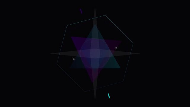 geometric shape gradient transition modern vector animation