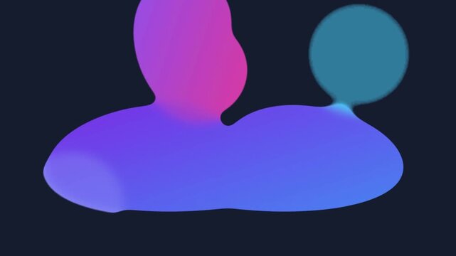 Fluid Liquid Organic Blob Shape Motion Graphic