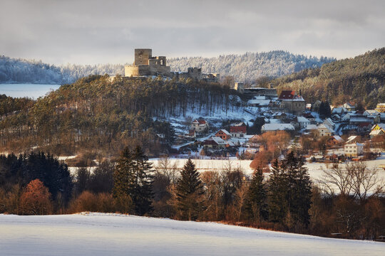 Rabi Castle Ruins in Winter