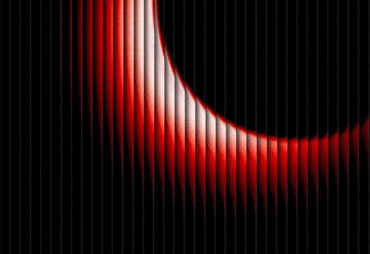 Abstract background with vertical bars in red, white and black creating motion and depth
