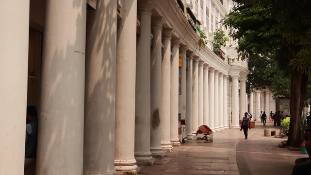 Connaught Place, a shopping and hangout point in central Delhi. popular for meeting up and shopping.