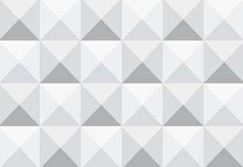 Obraz premium Geometric repeating rhombus pattern in light gray and white abstract background texture