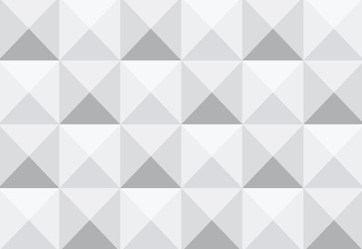 Minimal gray geometric pattern of interlocking squares and diamond tiles for background