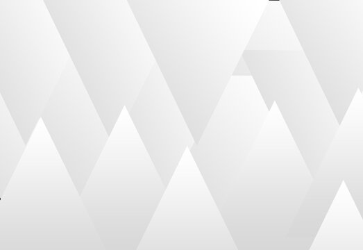 Minimal abstract geometric background with white and gray triangles and smooth gradient light
