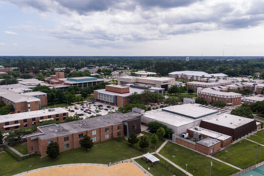 Southeastern Louisiana University Hammond &mdash; Campus Academic Buildings Aerial Summer Tangipahoa Parish Louisiana