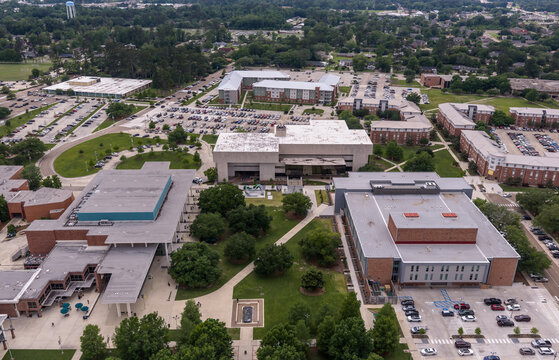 Southeastern Louisiana University Hammond &mdash; Central Campus Academic Buildings and Student Union Aerial Tangipahoa Parish