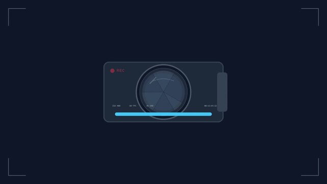 video conference call digital meeting camera animation