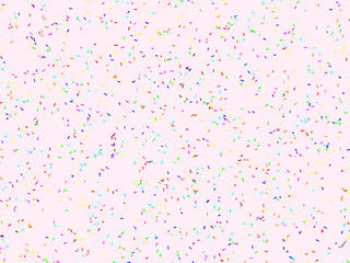 Naklejka premium Rainbow Jimmies Pattern Birthday Party Design