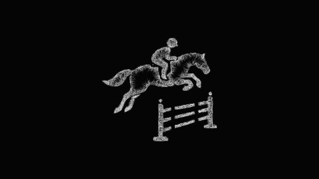 Sketch show jumping icon animation - smooth progressive reveal