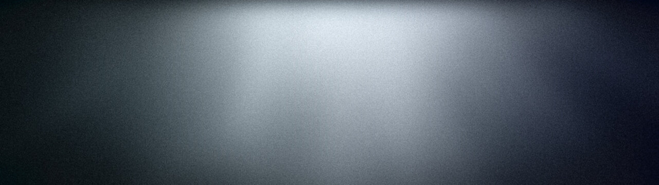 Modern wide grainy background with abstract luxury black grey and silver gradient