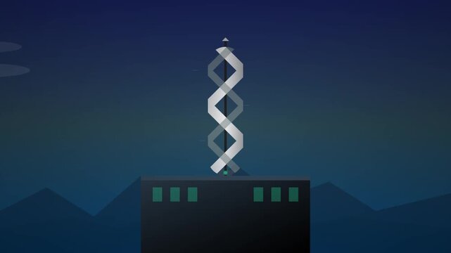 vertical axis wind turbine spinning in urban environment