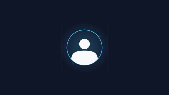 user profile account login member identity digital animation