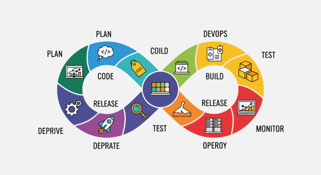 DevOps lifecycle process diagram