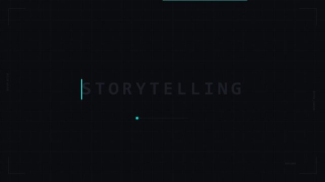 typewriter mechanical click text animation for storytelling