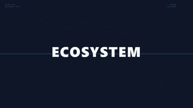 tech startup pitch deck animated text background