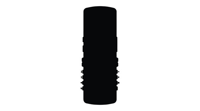 knob and control silhouette on a white background