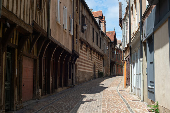 Old Town street  Troyes France