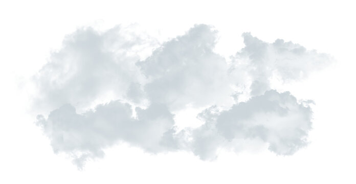 Natural White Cloud Floating Atmospheric Sky Element