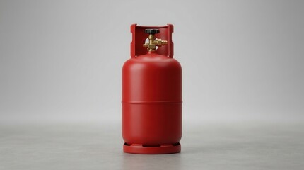 Obraz premium Gas cylinder storage safety practices industrial setting product photography minimalist background close-up view safety awareness