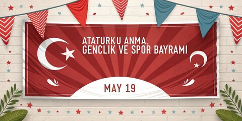 May 19th, Turkish Commemoration of Ataturk, Youth and Sports Day Turkish