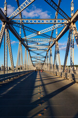 Fototapeta premium vão central da ponte Hercílio Luz Florianópolis Santa Catarina Brasil Florianopolis