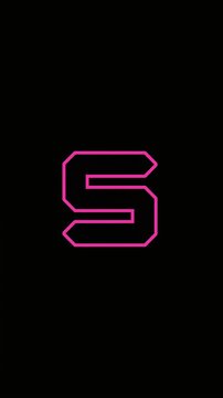 Neon pink cyber-style countdown animation (10 seconds)