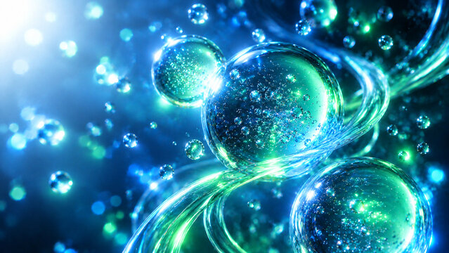Abstract 3D Molecule Rendering