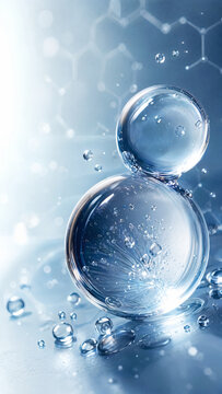 Abstract Glass Bubbles with Molecular Structure