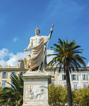 Monument to Napoleon Bonaparte, Place Saint Nicolas, Bastia, Haute-Corse, Corsica, France