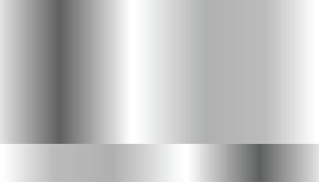 Clean silver gradient background, elegant metal texture
