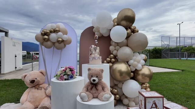 Decoraci&oacute;n para revelaci&oacute;n de g&eacute;nero beb&eacute;