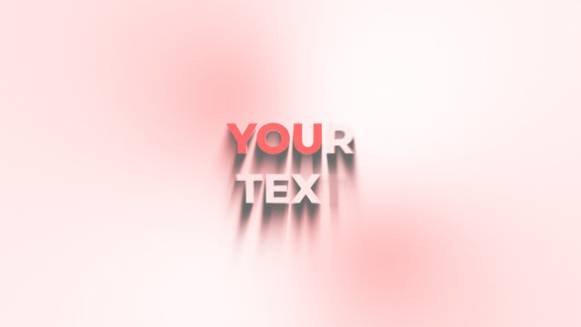 Minimal Clean Intro Text &ndash; Two Line Title Animated Mesh Background Widescreen