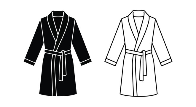 Bathrobe with belt clothing apparel