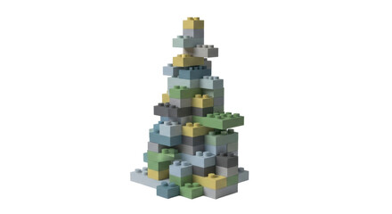 Obraz premium Colorful LEGO Christmas Tree