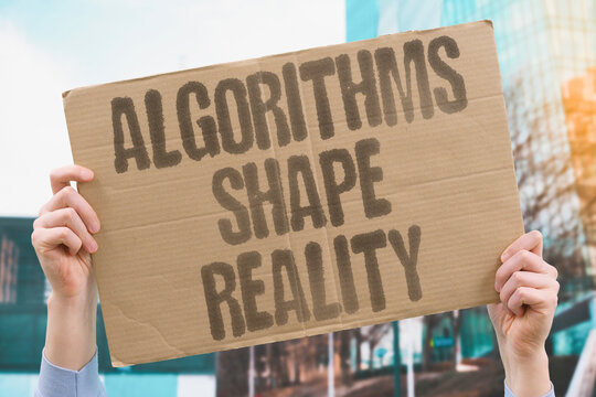 "Algorithms Shape Reality" Recommendation systems alter public perception. ALGORITHMS. FEEDS. INTERNET. PERCEPTION. CONTENT.
