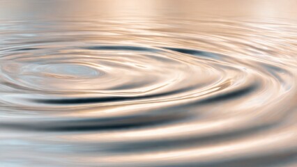 Fototapeta premium Ripples on Calm Water Surface
